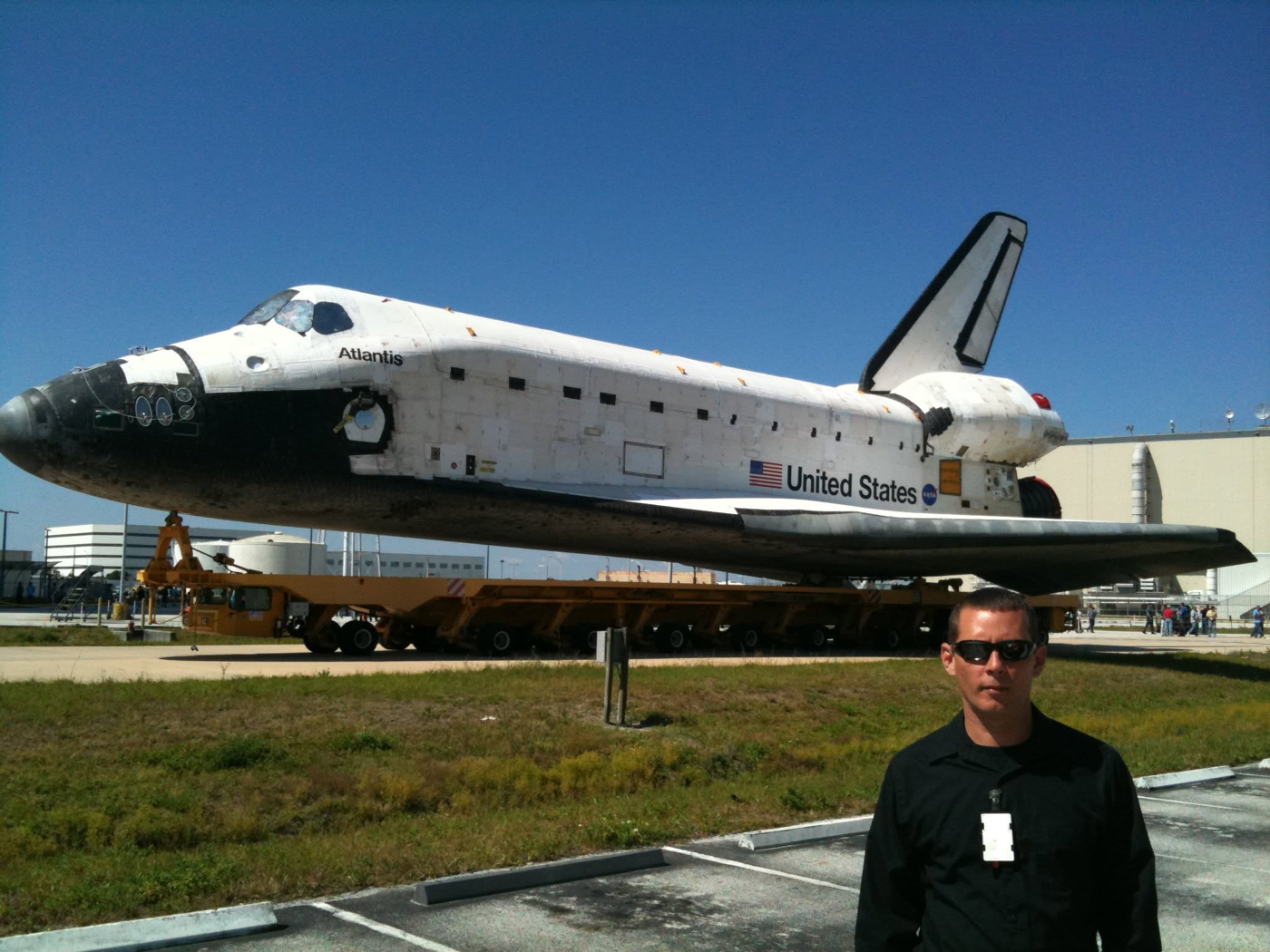 Danny with Atlantis after its final mission