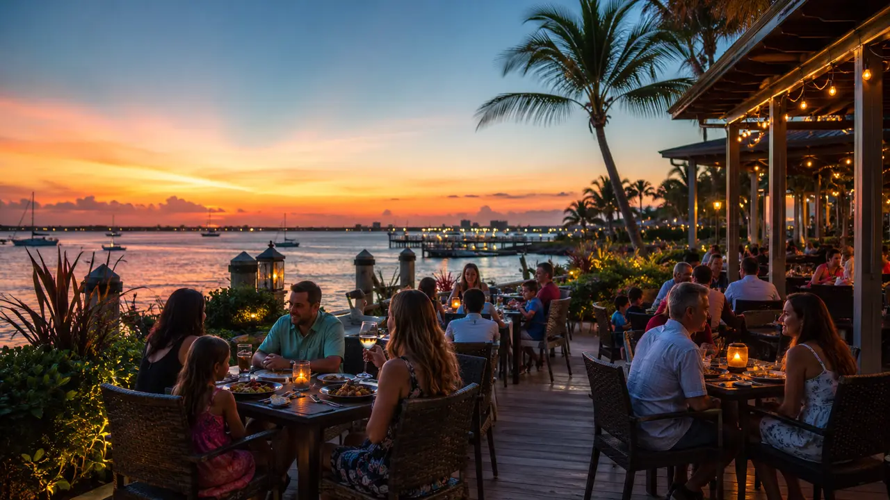Waterfront dining on the Space Coast