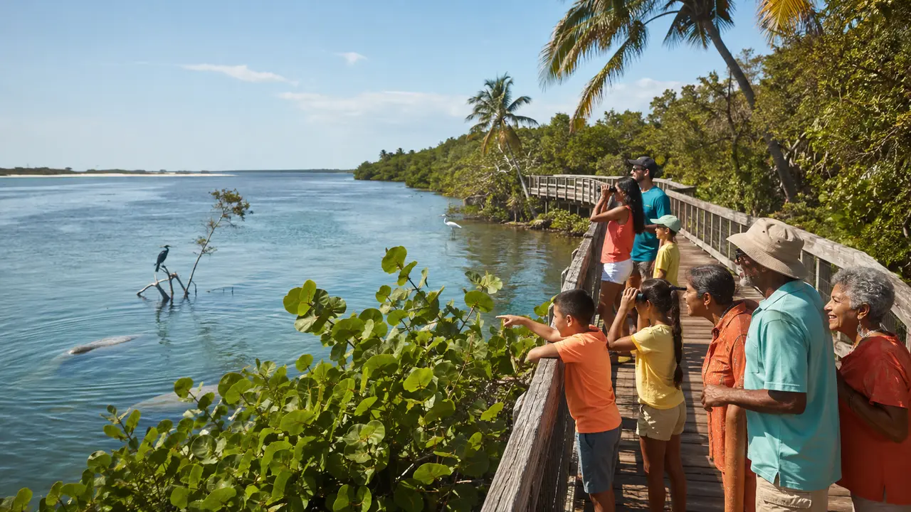 Family activity on the Space Coast